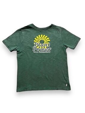 Gap Green Small Boys “plant power” short sleeve Tee shirt